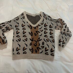 TULAROSA Cheetah/ Leopard Print Sweater